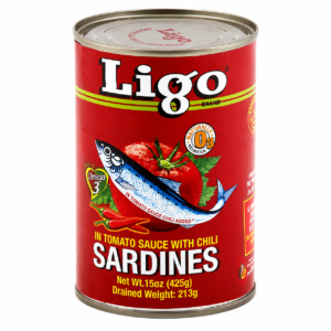 ligo sardines in tomato sauce with chili 425g